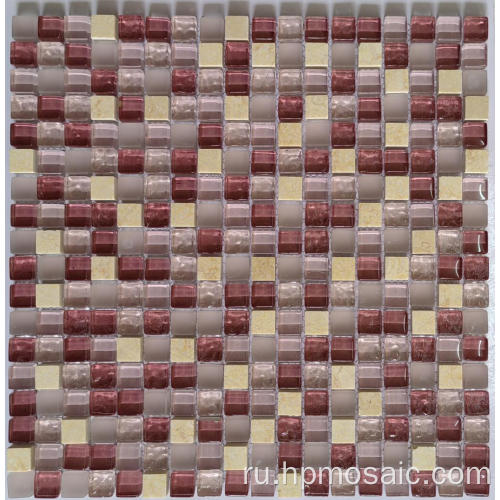 Hps005 розовый случайный цветной кристаллическая мозаичная плитка